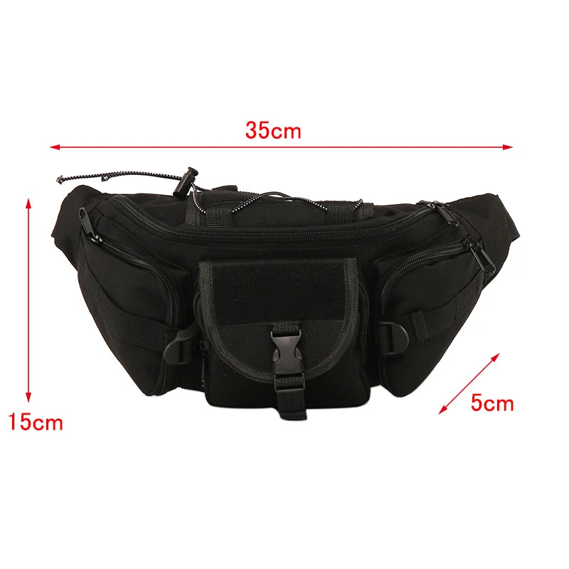 Unisex Waist Bag Tooling Fanny Pack Multifunction Streetwear Hip Hop Chest Bag