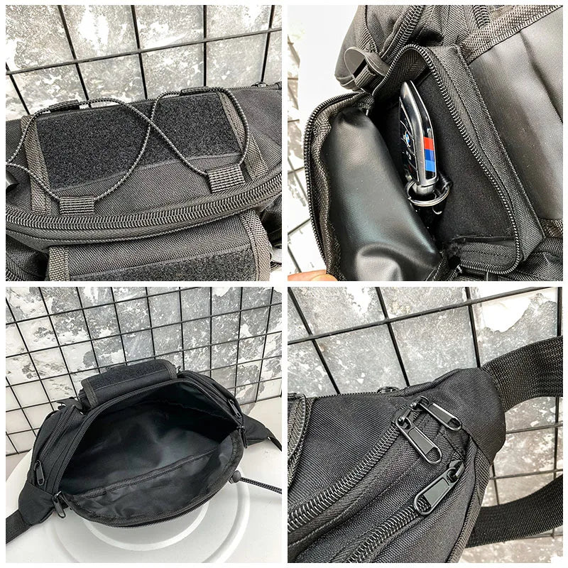 Unisex Waist Bag Tooling Fanny Pack Multifunction Streetwear Hip Hop Chest Bag