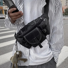 Unisex Waist Bag Tooling Fanny Pack Multifunction Streetwear Hip Hop Chest Bag