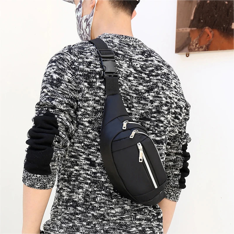 Unisex Waist Bags Fanny Pack Crossbody Chest Bags Adjustable Strap Pack