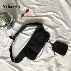 Unisex Waist Pack Hip Hop Streetwear Tactical Chest Bag