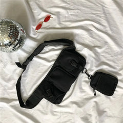 Unisex Waist Pack Hip Hop Streetwear Tactical Chest Bag