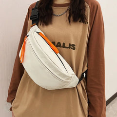 Unisex Nylon Waist Bag Street Style Hip Hop Crossbody Chest Pack