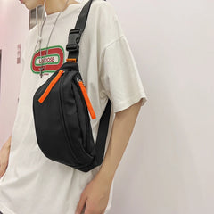 Unisex Nylon Waist Bag Street Style Hip Hop Crossbody Chest Pack
