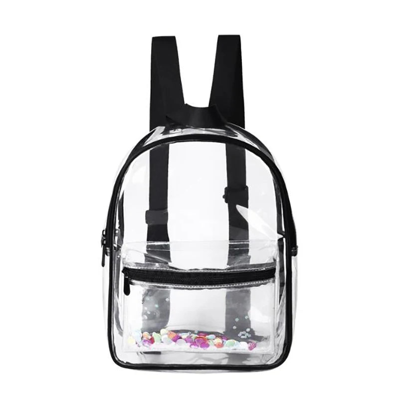 Waterproof Clear PVC Backpack For Adults And Students
