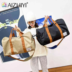 Unisex Women Shoulder Bag Large Capacity Weekend Overnight Bag Separation Shoes