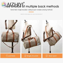 Unisex Women Shoulder Bag Large Capacity Weekend Overnight Bag Separation Shoes