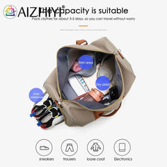 Unisex Women Shoulder Bag Large Capacity Weekend Overnight Bag Separation Shoes