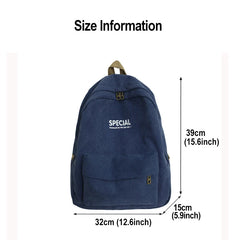 Large Capacity Canvas Backpack for College Students