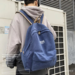 Large Capacity Canvas Backpack for College Students
