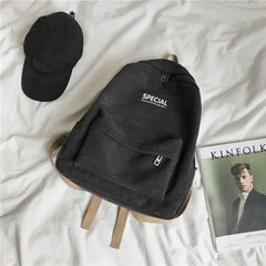 Large Capacity Canvas Backpack for College Students
