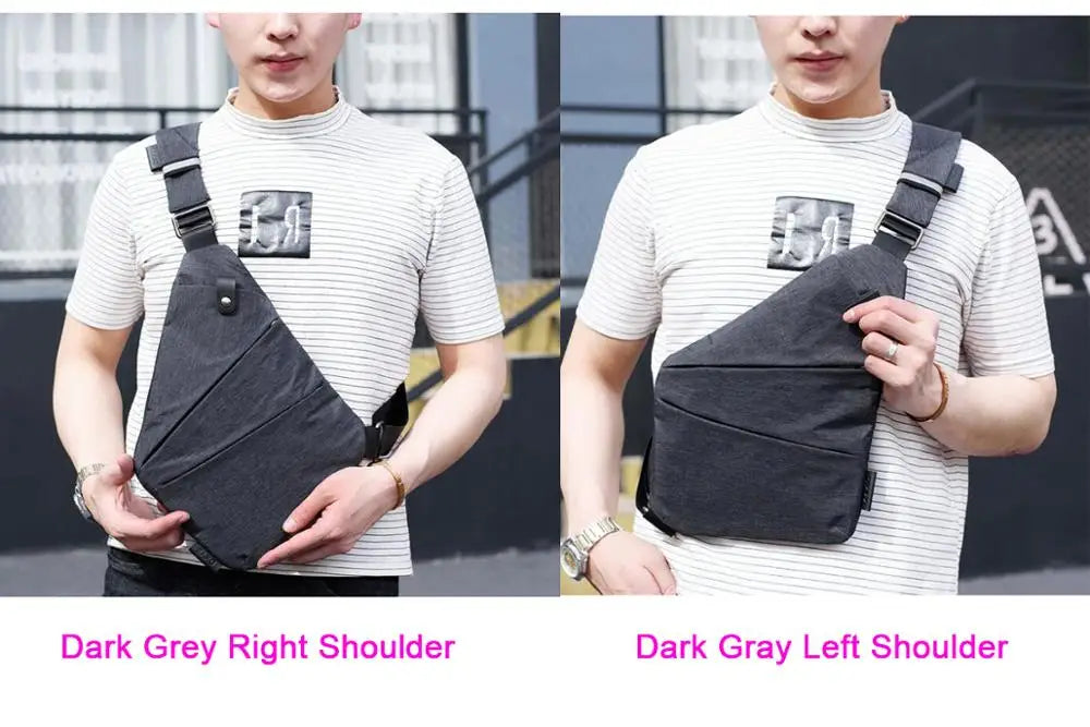 Unisex Burglar Men's Chest Bag Shoulder Messenger Bag Canvas Retro CZ02