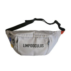 Unisex Large Capacity Banana Chest Bag Hip Hop Waist Bag Canvas Material