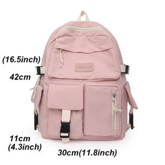 Multi-function Canvas School Backpack College Laptop Bag
