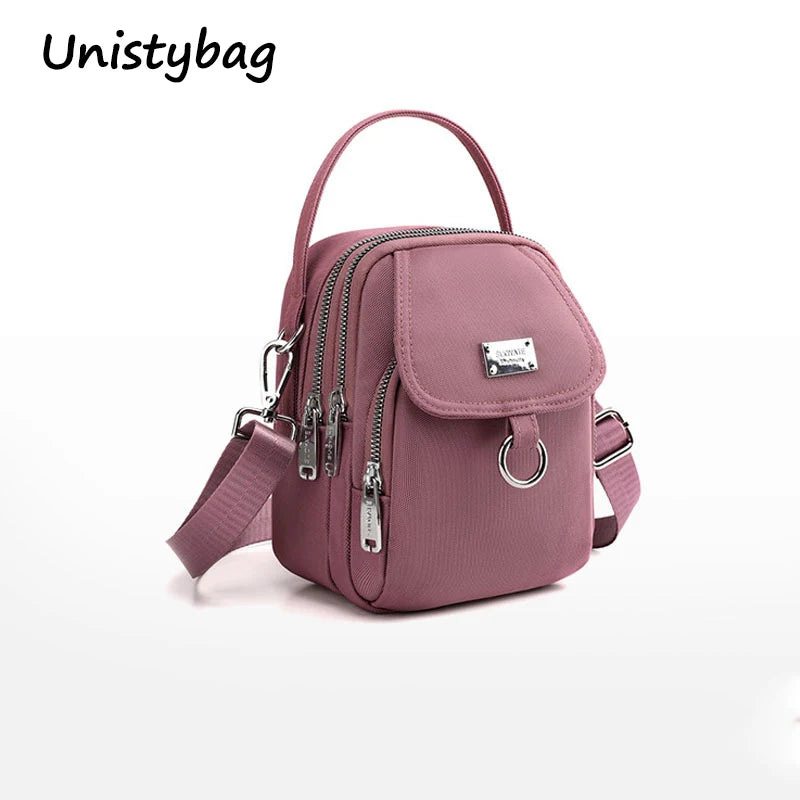 Unistybag 3-Layer Crossbody Bag Girl Small Handbag Shoulder Bag