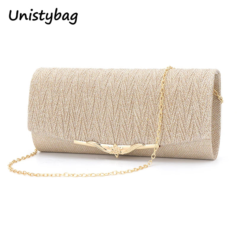 Unistybag Evening Bag Diamonds Chain Crossbody Bag Party Banquet Glitter