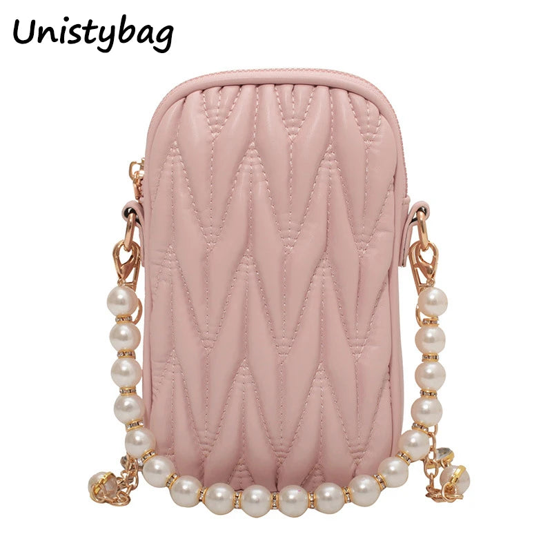Unistybag Mini Shoulder Bag Women Cellphone Handbag Female Messenger Bag