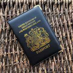 UK British Passport Cover Pink Case for Women