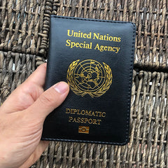 UN Diplomatic Passport Cover Men Women Special Agency Covers Laissez-passer Hold