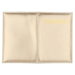 Pink PU Leather Passport Cover for Women