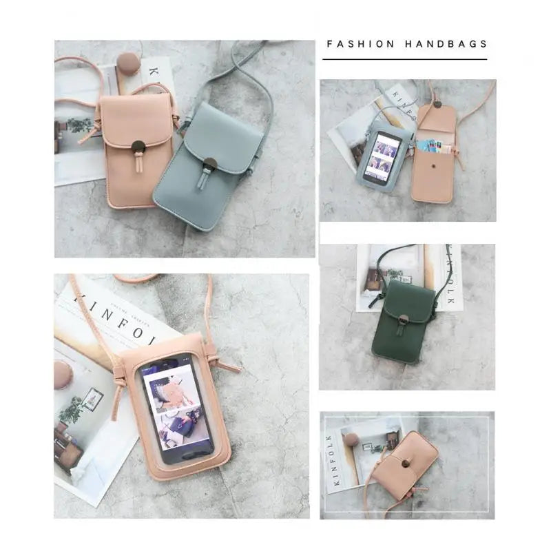 Women Crossbody Shoulder Bag PU Leather Wallet Cell Phone Case