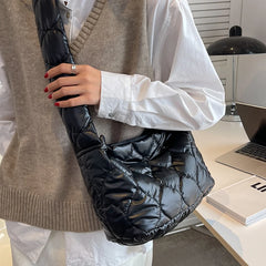 Unixinu Women's Messenger Bag Winter Quilted Ultra Light Female Shoulder Bag