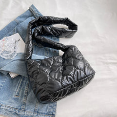 Unixinu Women's Messenger Bag Winter Quilted Ultra Light Female Shoulder Bag