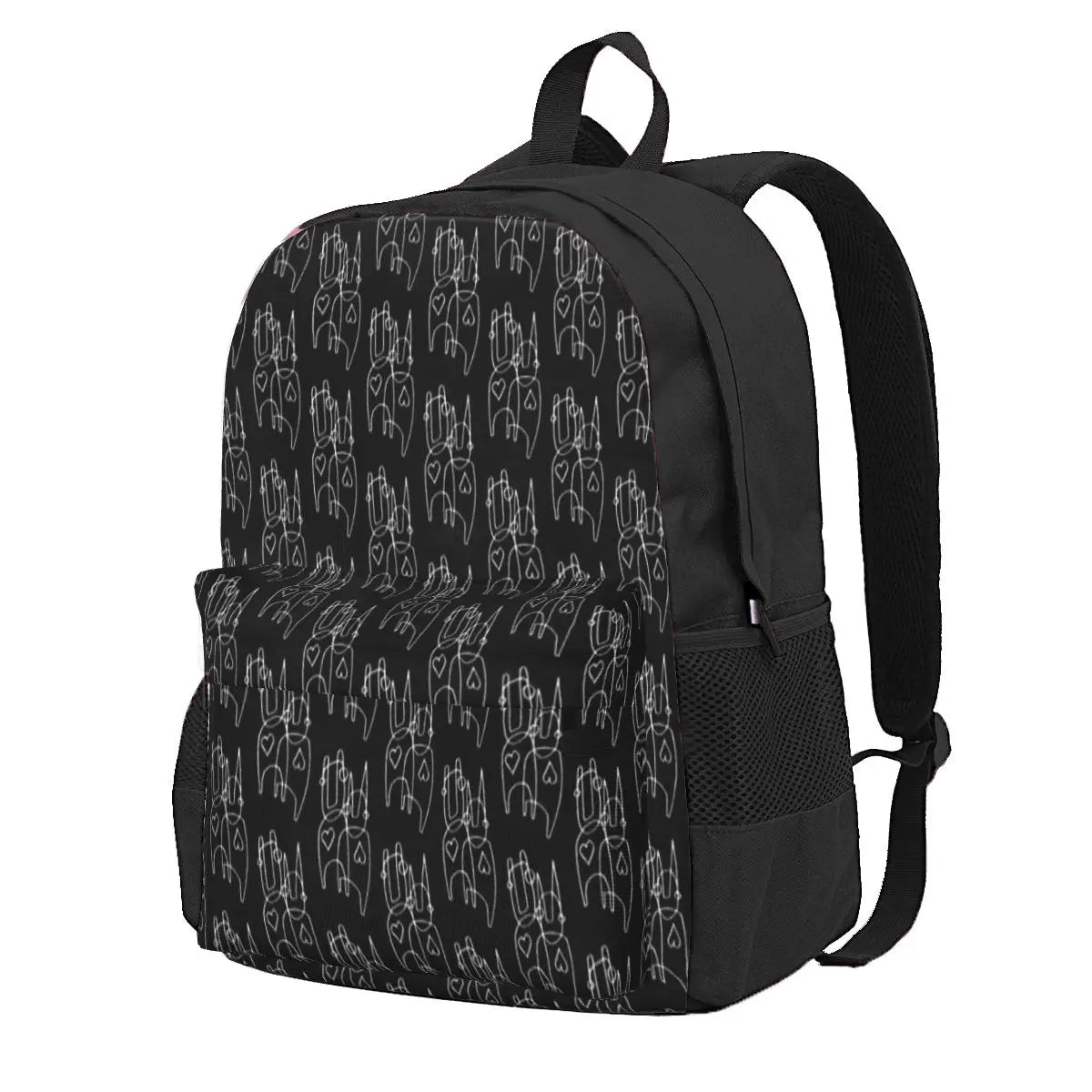 Classic Black Backpack for Men and Women