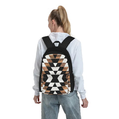 Urban Tribal Pattern Backpack - School Travel Bag for Men and Women