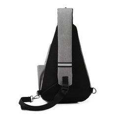 Waterproof Nylon Shoulder Bag USB Charging Large Capacity Crossbody Bag