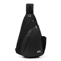 Waterproof Nylon Shoulder Bag USB Charging Large Capacity Crossbody Bag