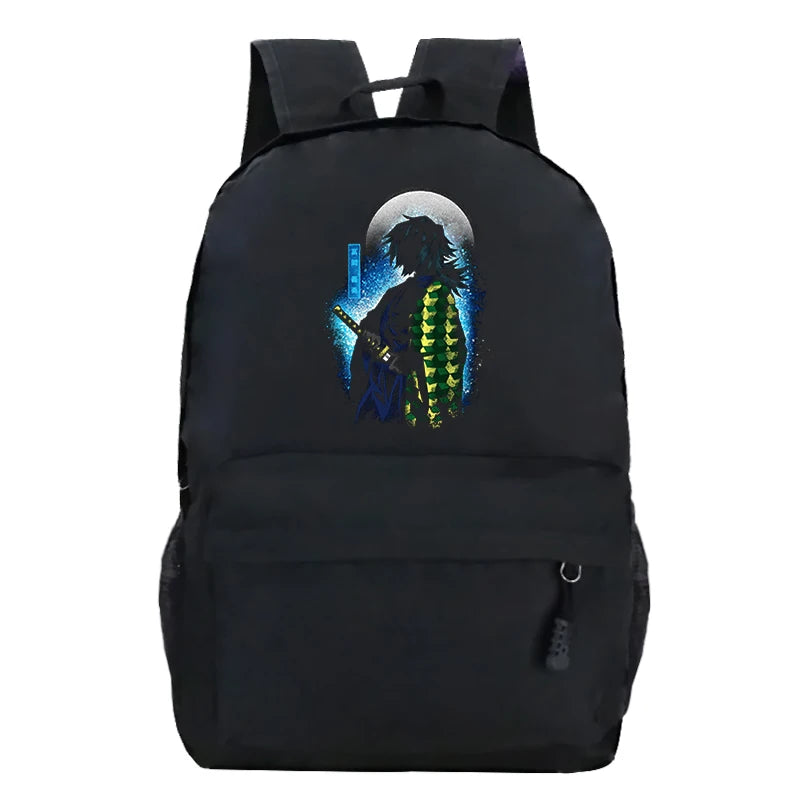 Uzui Dark Shadow Men Backpack Anime School Bag Girls Harajuku Book Bag
