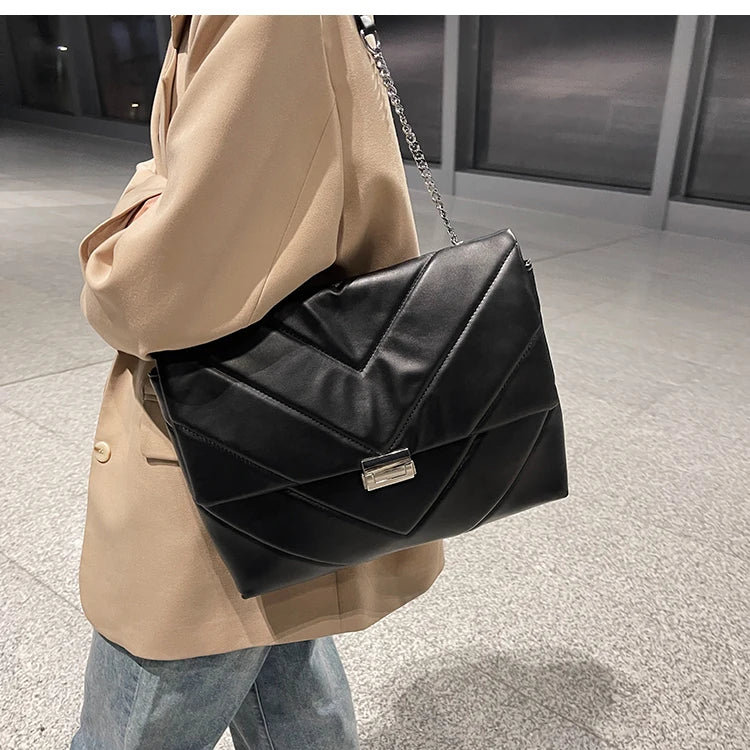 V-line High Capacity Crossbody Bag For Women Shoulder Bag Female Handbags
