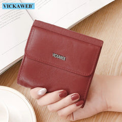 Small Leather Wallet Ladies Purse Female Hasp Womens Wallets And Purses