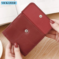 Small Leather Wallet Ladies Purse Female Hasp Womens Wallets And Purses