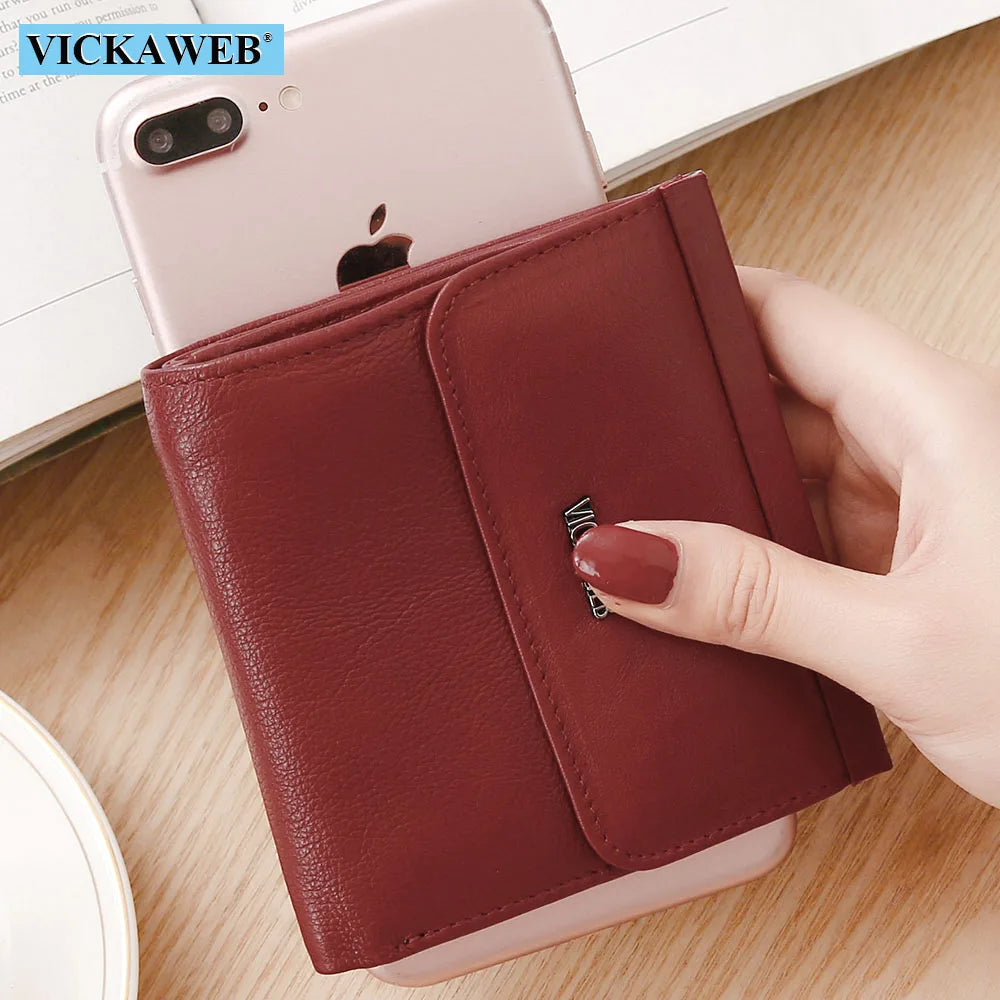 Small Leather Wallet Ladies Purse Female Hasp Womens Wallets And Purses