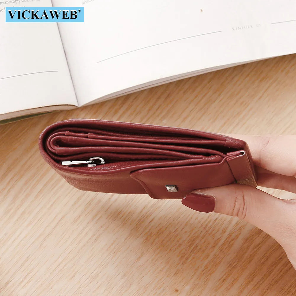 Small Leather Wallet Ladies Purse Female Hasp Womens Wallets And Purses