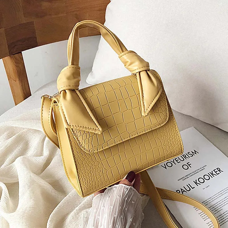 Stone Grain Casual Vintage Women Shoulder Bag Korea Style Texture