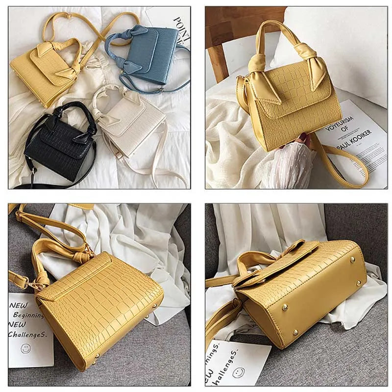 Stone Grain Casual Vintage Women Shoulder Bag Korea Style Texture