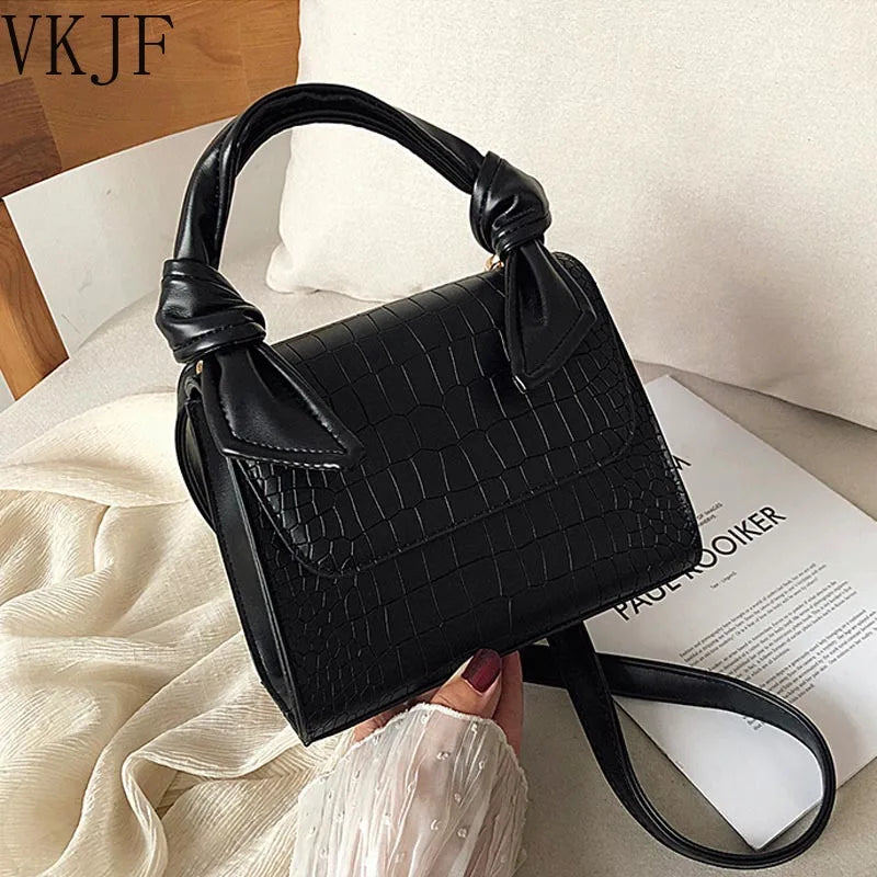 Stone Grain Casual Vintage Women Shoulder Bag Korea Style Texture