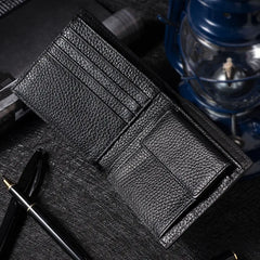 VM KISS Leather Short Wallet Men Small Cartera Hombre Wallet Money Bag