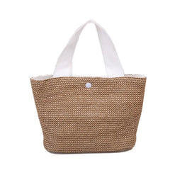 Vacation Woven Bag Retro Handbag Seaside Beach Straw Woven Bag