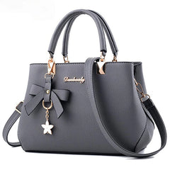 Valenkuci Plum Bow Sweet Messenger Crossbody Bag Women Handbag