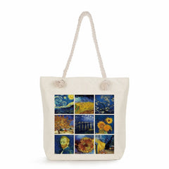 Van Gogh Oil Painting Tote Bag High Capacity Women Shopping Bag
