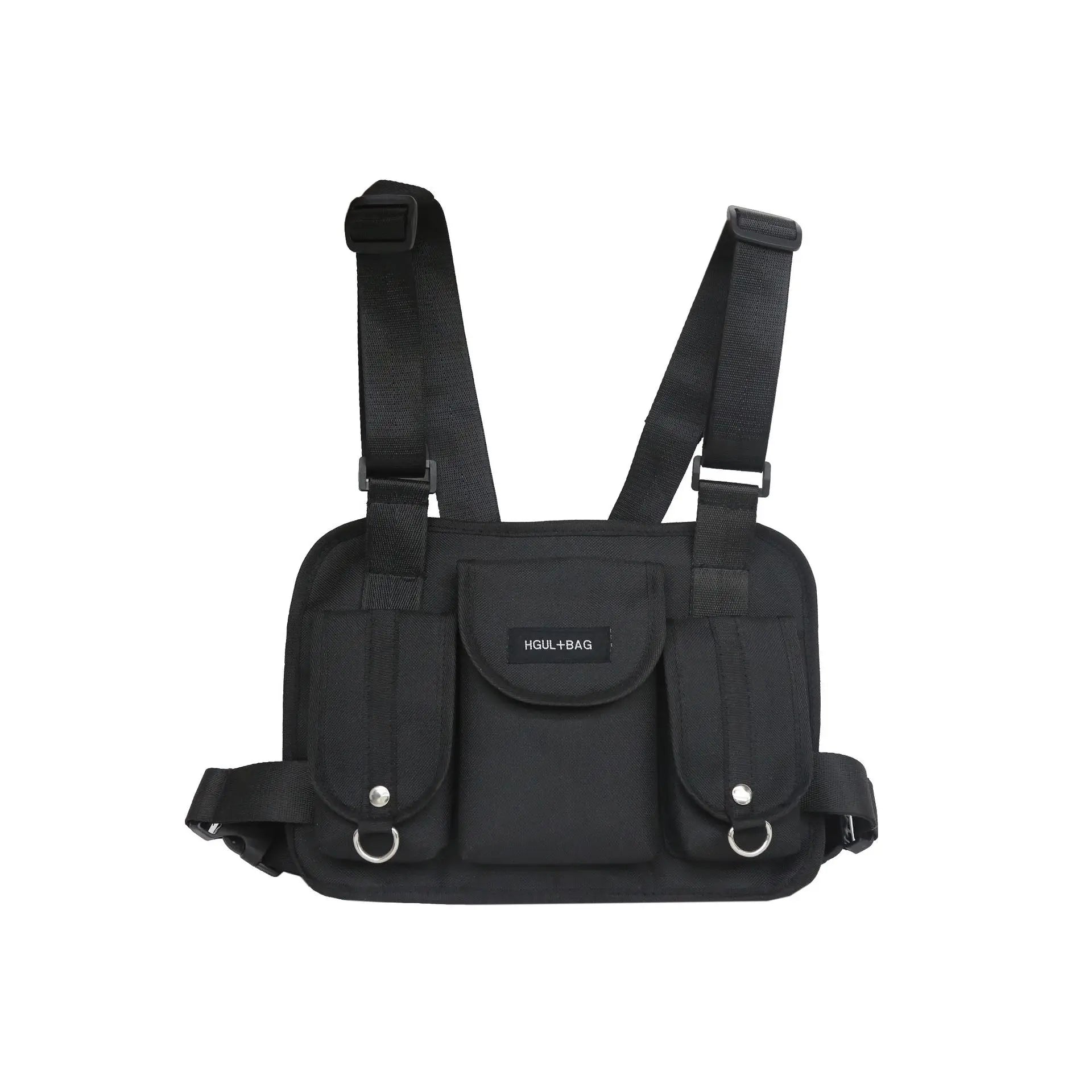 Vebanmix Chest Rig Waist Bag Hip Hop Streetwear Functional Tactical Chest Bag