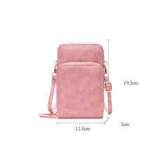 Vegan Leather Crossbody Sling Bag Women Vintage Shoulder Handbag