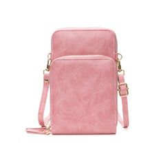 Vegan Leather Crossbody Sling Bag Women Vintage Shoulder Handbag