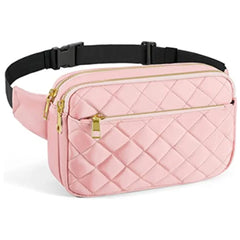 Vegan Rhombus Nylon Waist Packs Waterproof Fanny Pack