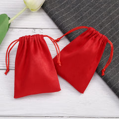 Velvet Jewelry Mini Gift Bags For Rings Necklace Pendant Flannel Drawstring