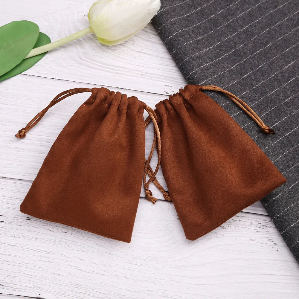 Velvet Jewelry Mini Gift Bags For Rings Necklace Pendant Flannel Drawstring